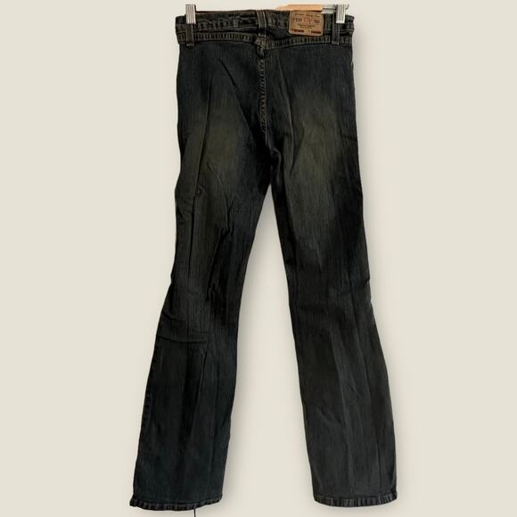 Rare Vintage Y2K Ces’t Toi Low Rise Hip Hugger Boho Grunge Flared Jeans Size 26 - Picture 5 of 9